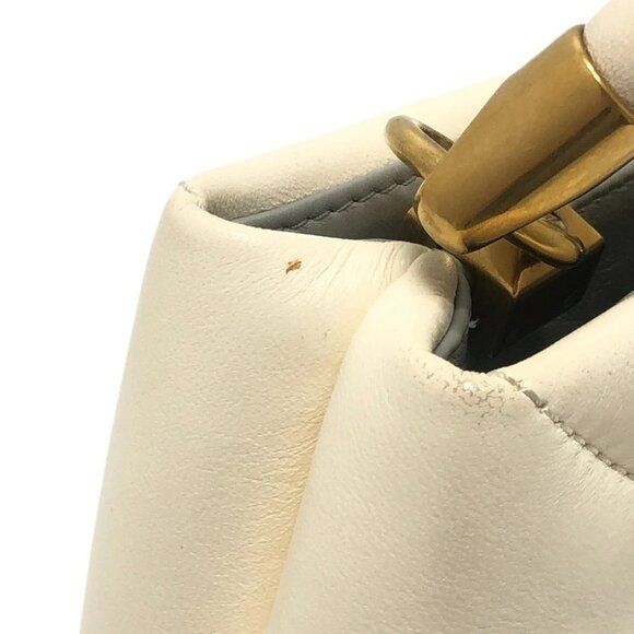 VALENTINO VW0B0197BSF Rockstud Roman studs Bag Hand Bag Leather White - Picture 13 of 15